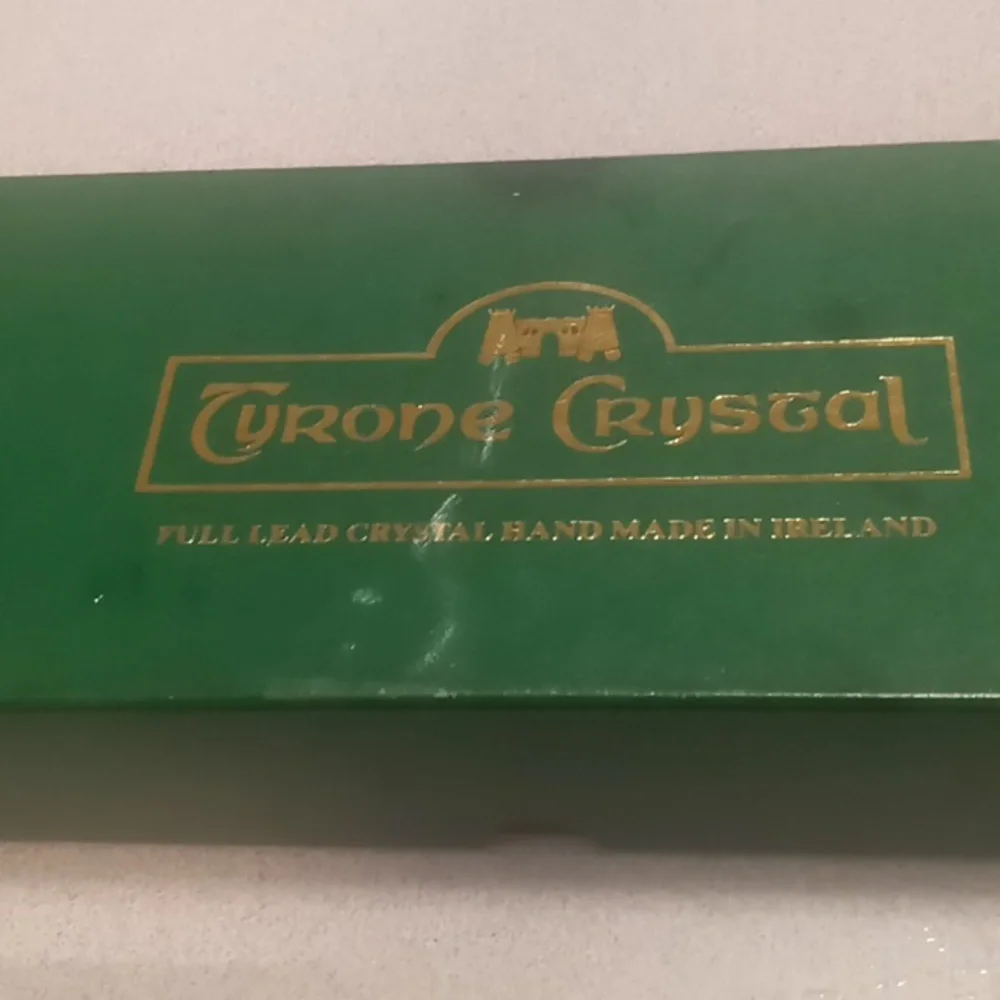 Tyrone Full Lead Crystal Cake & Pie Knives Hand Made In Ireland with Boxes.